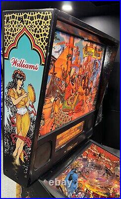 Tales of the Arabian Nights Pinball Machine Williams 1996 Orange County Pinballs