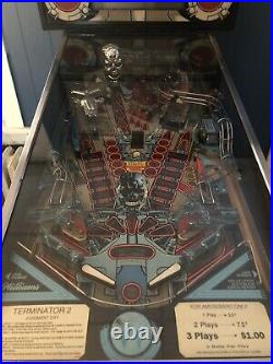 Terminator 2 Pinball Machine WILLIAMS GREAT SHAPE