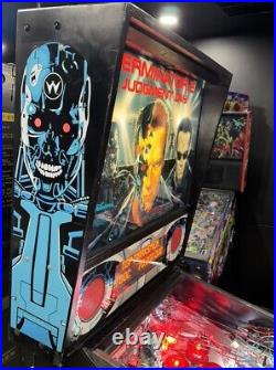 Terminator 2 Pinball Machine Williams 1991 LEDS Free Ship Orange County Pinballs