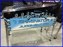 Terminator 2 Pinball Machine Williams 1991 LEDS Free Ship Orange County Pinballs