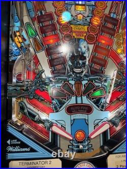Terminator 2 Pinball Machine Williams 1991 Orange County Pinballs FREE SHIP