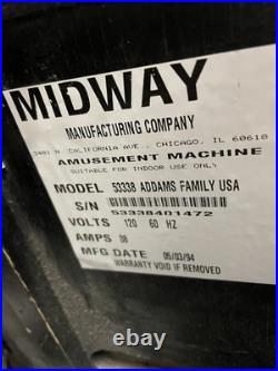 The Addams Family Pinball Machine