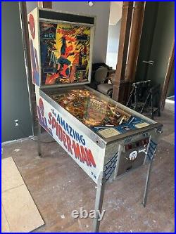 The Amazing Spiderman Pinball Machine 1980 Gottlieb