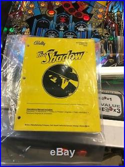 The Shadow Pinball Machine With Updated LED Kit Nice