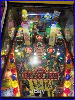 The Simpsons Kooky Carnival redemption game, nice condition, new led bulbs