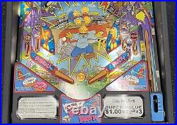The Simpsons Pinball Party Machine Stern Dlr Stern Techs Leds Great Shape 2003