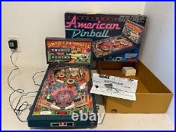 Tomy American Electronic Pinball Machine WITH Original Box READ AS IS