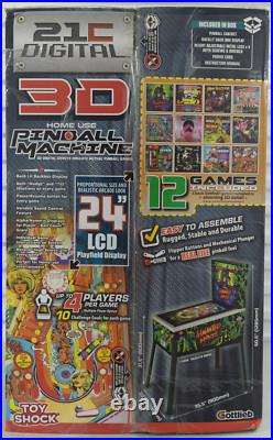 ToyShock Black Hole 12-in-1 Arcade Cabinet 3D Digital 3/4 Scale Pinball Machine ToyShock Black Hole 12-in-1 Arcade Cabinet 3D Digital 3/4 Scale Pinball Machine