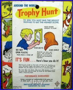 Trophy Hunt Pinball Game 1969 Around the World No. 172 Smethport