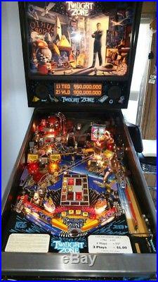 Twilight Zone pinball machine clean and maintained in home most of its life