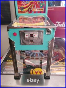 USED American Girl Doll Julie PINBALL MACHINE with Box Williams Stern Gottlieb