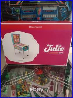 USED American Girl Doll Julie PINBALL MACHINE with Box Williams Stern Gottlieb