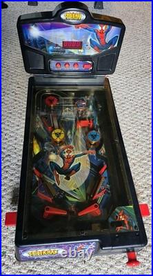 Ultimate Spiderman 23 Electronic Tabletop Pinball Machine 2001 Rare Tested Work