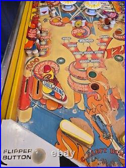 Unique Wizard! Pinball Machine (Bally) 1975 Completely Refurbished