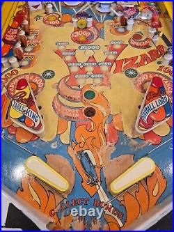 Unique Wizard! Pinball Machine (Bally) 1975 Completely Refurbished