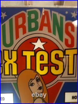 Urban Industries Sex Tester Arcade Game Plexiglass Display Panel 1960s RARE