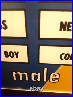 Urban Industries Sex Tester Arcade Game Plexiglass Display Panel 1960s RARE