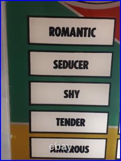 Urban Industries Sex Tester Arcade Game Plexiglass Display Panel 1960s RARE