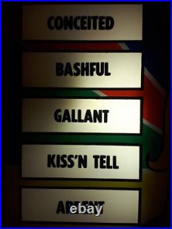 Urban Industries Sex Tester Arcade Game Plexiglass Display Panel 1960s RARE