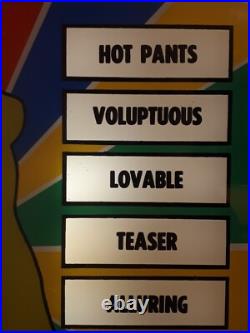 Urban Industries Sex Tester Arcade Game Plexiglass Display Panel 1960s RARE