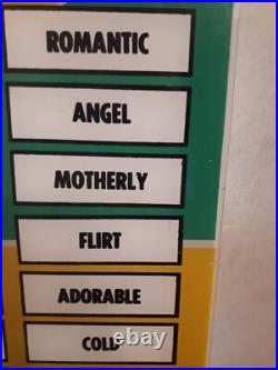 Urban Industries Sex Tester Arcade Game Plexiglass Display Panel 1960s RARE