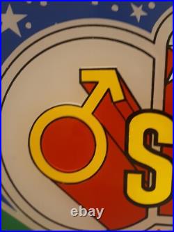 Urban Industries Sex Tester Arcade Game Plexiglass Display Panel 1960s RARE