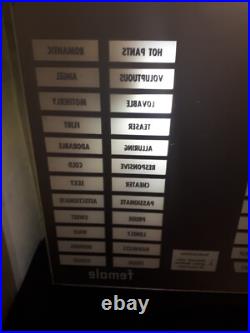 Urban Industries Sex Tester Arcade Game Plexiglass Display Panel 1960s RARE