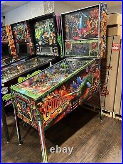 Used Godzilla Pro Pinball Machine by Stern Pinball withCustom Armor & Mods