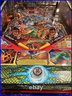 Used Godzilla Pro Pinball Machine by Stern Pinball withCustom Armor & Mods