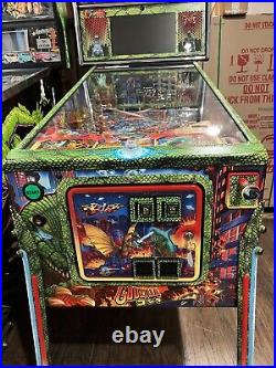 Used Godzilla Pro Pinball Machine by Stern Pinball withCustom Armor & Mods