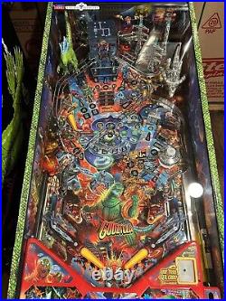 Used Godzilla Pro Pinball Machine by Stern Pinball withCustom Armor & Mods