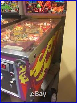 Used working pinball machine Torch. New Play field Included