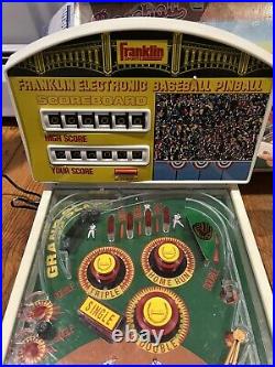 VINTAGE Franklin Electronic Baseball Arcade Game Pinball TESTED! In Box