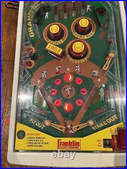 VINTAGE Franklin Electronic Baseball Arcade Game Pinball TESTED! In Box