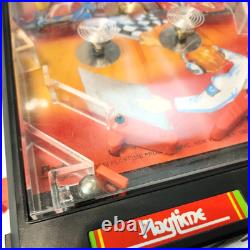 VINTAGE RARE 1988 80s Playtime Auto Race Pinball Machine Game Flipper WORKS