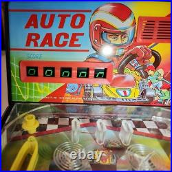 VINTAGE RARE 1988 80s Playtime Auto Race Pinball Machine Game Flipper WORKS