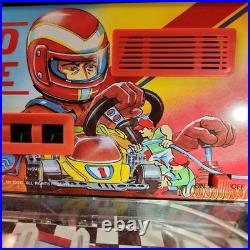 VINTAGE RARE 1988 80s Playtime Auto Race Pinball Machine Game Flipper WORKS