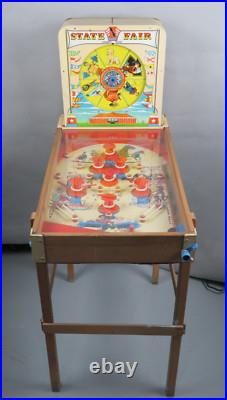 VINTAGE State Fair Strength Tester Pinball Machine Superior Toy Co (c. 1950s) VINTAGE State Fair Strength Tester Pinball Machine Superior Toy Co (c. 1950s)