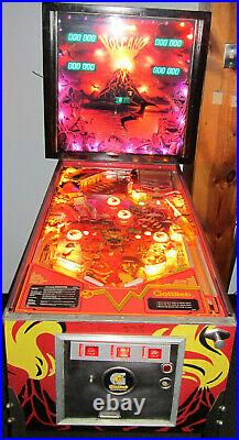 VOLCANO Pinball Machine GOTTLIEB 1981 (Custom LED & Excellent)