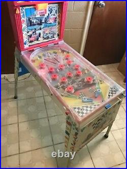 VTG 1970s Wolverine Electric Pinball Machine Race-o-Rama, Works, Lights, Sound