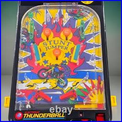VTG TOMY Tabletop Pinball Machine Stunt Jumper Lights Sounds Vibration RETRO 70s