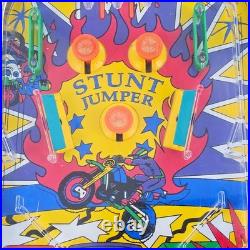 VTG TOMY Tabletop Pinball Machine Stunt Jumper Lights Sounds Vibration RETRO 70s
