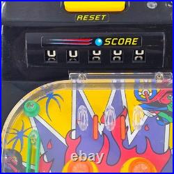 VTG TOMY Tabletop Pinball Machine Stunt Jumper Lights Sounds Vibration RETRO 70s