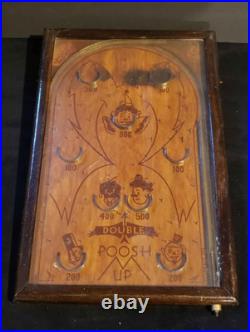 Vintage 1920's Poosh-M-Up Tabletop Pinball Game