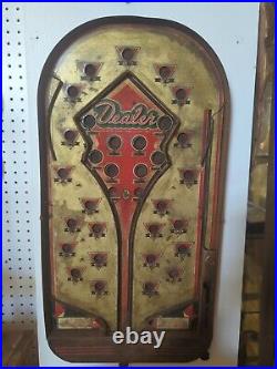 Vintage 1930's Dealer Pinball Table Top Game Vintage 1930's Dealer Pinball Table Top Game