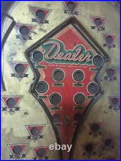 Vintage 1930's Dealer Pinball Table Top Game Vintage 1930's Dealer Pinball Table Top Game