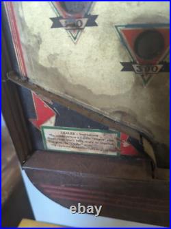 Vintage 1930's Dealer Pinball Table Top Game Vintage 1930's Dealer Pinball Table Top Game