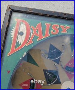 Vintage 1930s Daisy Tabletop Pinball Machine Skill Game Gambling Peo Mfg