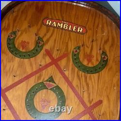 Vintage 1930s The Rambler Original Pinball Game, Game Room, Rustic Wall Decor Vintage 1930s The Rambler Original Pinball Game, Game Room, Rustic Wall Decor