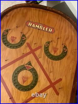 Vintage 1930s The Rambler Original Pinball Game, Game Room, Rustic Wall Decor Vintage 1930s The Rambler Original Pinball Game, Game Room, Rustic Wall Decor